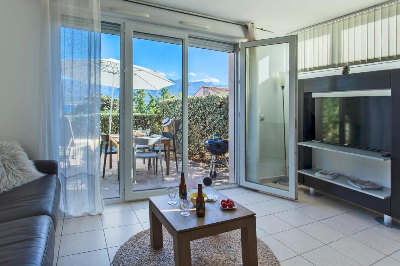 Mare Appart Avec Jardin Et Bbq Vue Mer Et Montagne Plage Et Port A 2 Pas Καλβί Εξωτερικό φωτογραφία