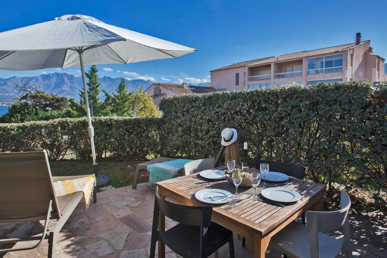 Mare Appart Avec Jardin Et Bbq Vue Mer Et Montagne Plage Et Port A 2 Pas Καλβί Εξωτερικό φωτογραφία